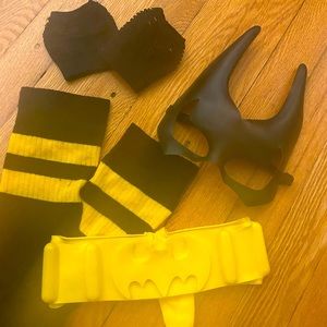 Adult Batgirl Batman Accessories - Halloween Costume - Mask, Belt, Gloves, Socks